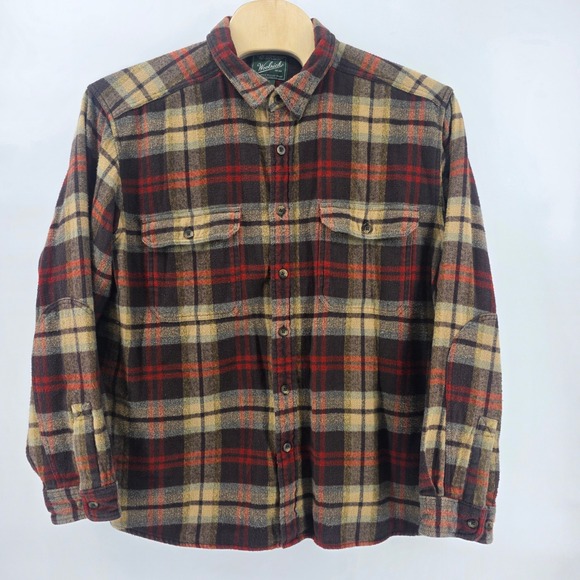 Woolrich Oxbow Bend Flannel 6111 Heavyweight Cotton Men's XXL Button Long Sleeve - Picture 2 of 11